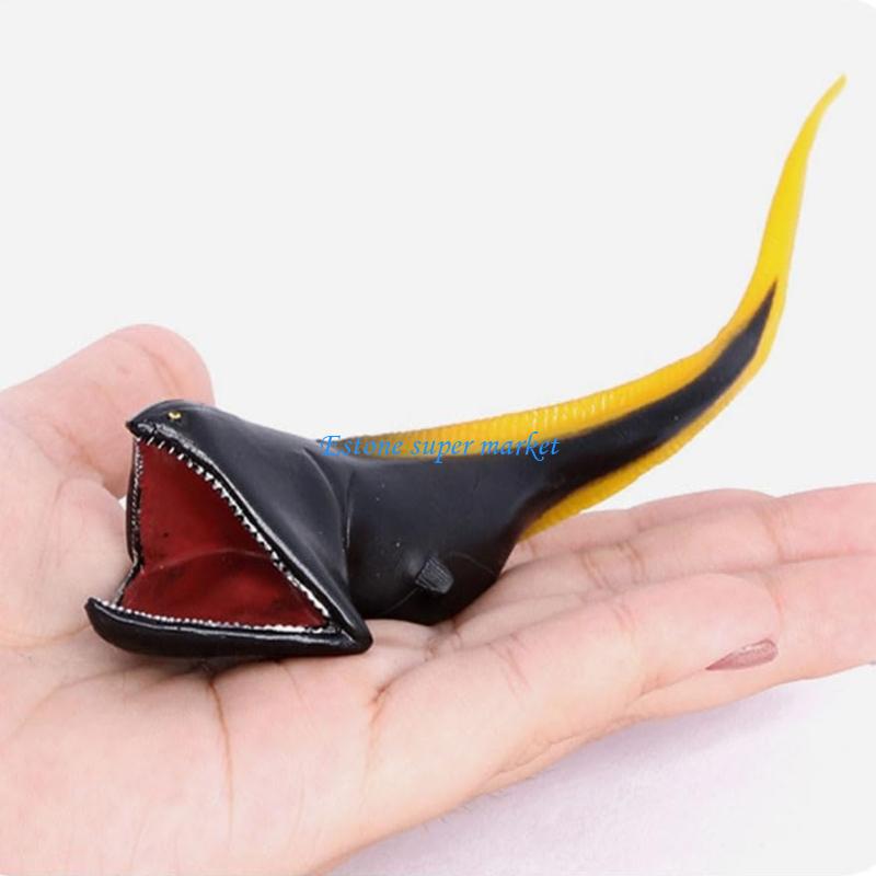 Science Exhibition Models - 090B ปลา Moray รุ่นสัตว์ทะเลที่สมจริงของเล่นสำหรับเด็กและนักสะสมของเล่นตกแต่งคอลเลกชันของขวัญ