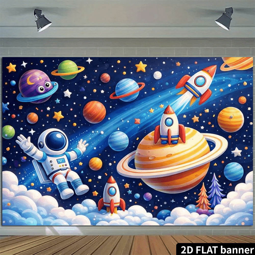 ผ้าม่านตกแต่งผนังลายกาแล็กซีอว - Science Nursery บทวิจารณ์และราคา